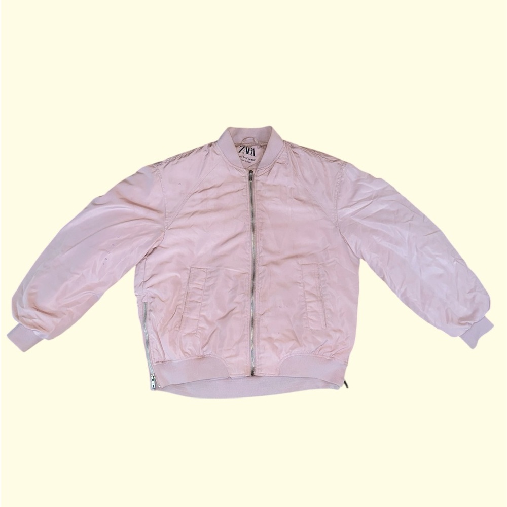 Zara Light Pink Bomber Jacket